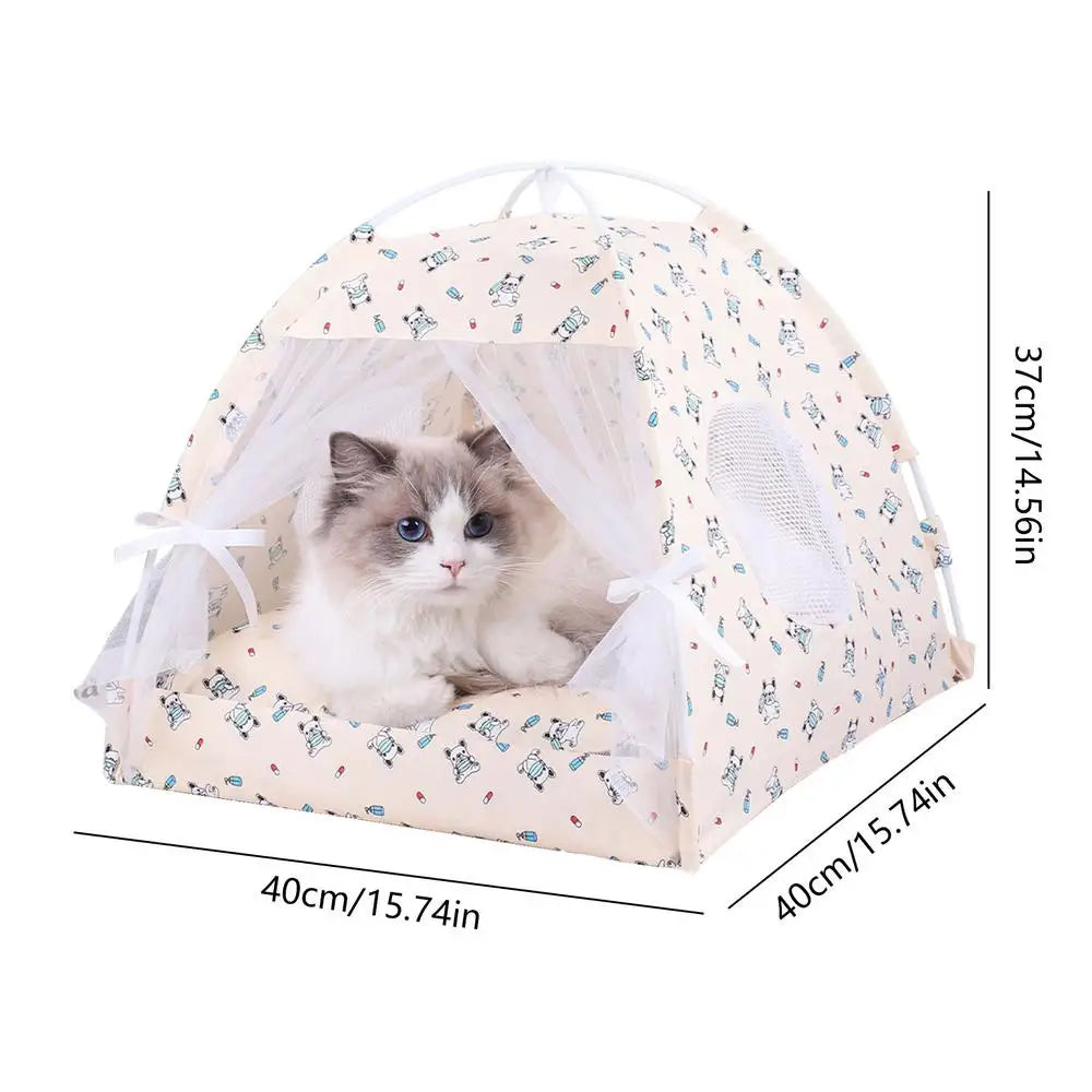 Clamshell Cat Tent Bed